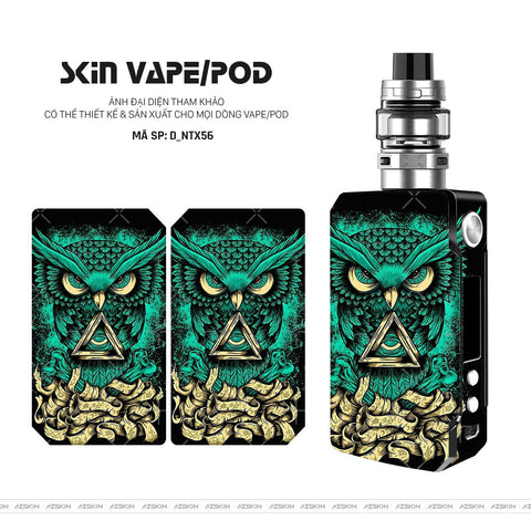 Dán Skin Vape Hình Cú Mèo | D_NTX56