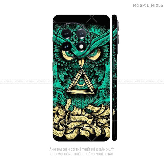 Dán Skin Oneplus Ace Series Hình Cú Mèo | D_NTX56
