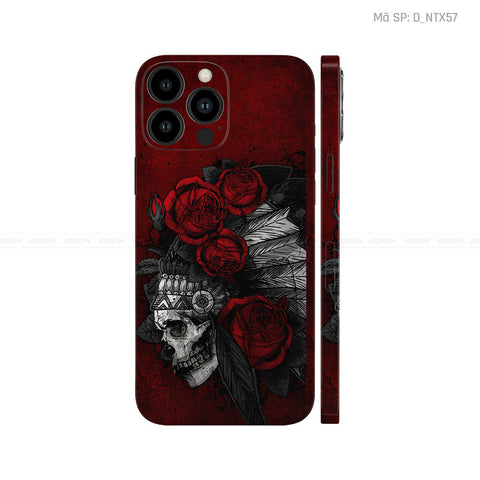 Dán Skin IPhone 13 Series Hình Đầu Lâu | D_NTX57