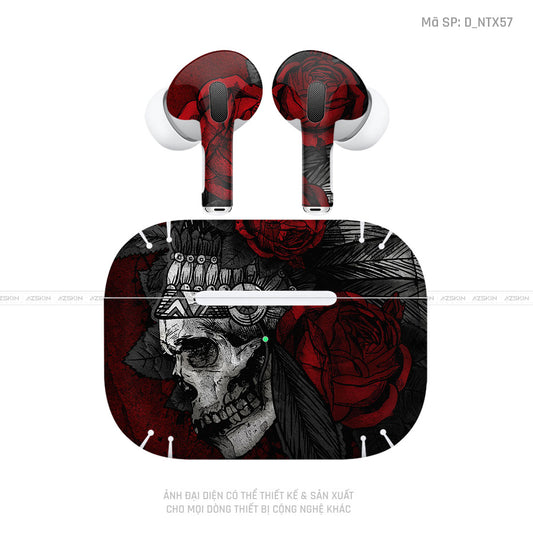Dán Skin Tai Nghe Airpod 3 Hình Đầu Lâu | D_NTX57
