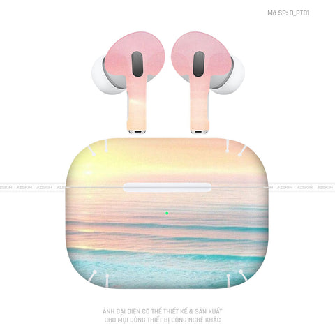 Dán Skin Tai Nghe Airpod 3 Hình Pastel | D_PT01