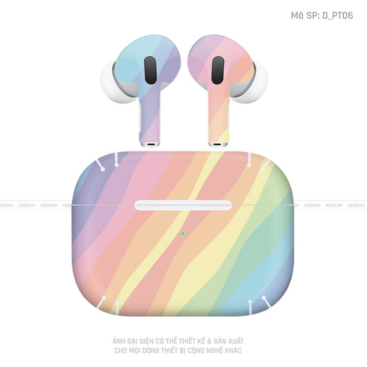 Dán Skin Tai Nghe Airpod 3 Hình Pastel | D_PT06