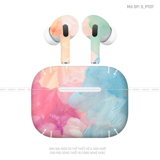 Dán Skin Tai Nghe Airpod 3 Hình Pastel | D_PT07