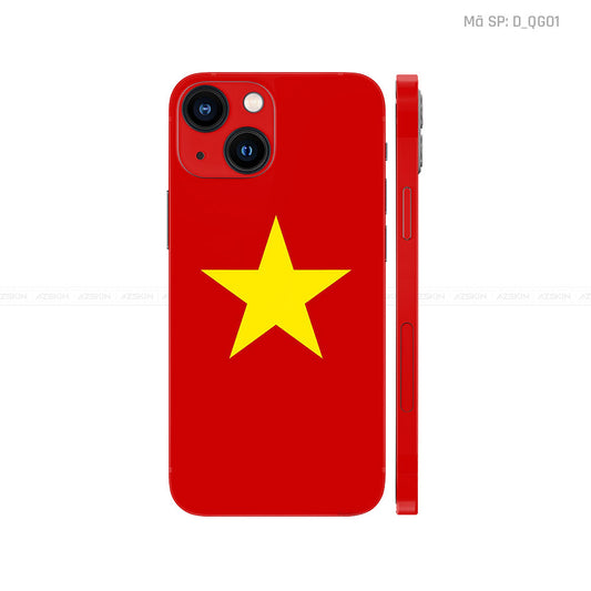 Dán Skin IPhone 14 Series Hình Quốc Kì Việt Nam | D_QG01