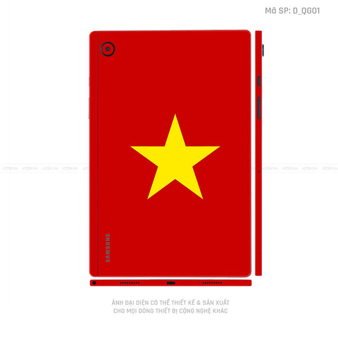 Dán Skin Galaxy Tab A Series Hình Cờ Việt Nam | D_QG01