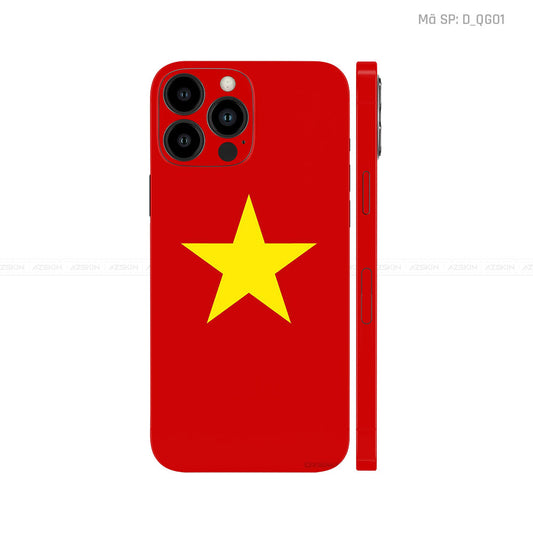 Dán Skin IPhone 14 Series Hình Quốc Kì Việt Nam | D_QG01