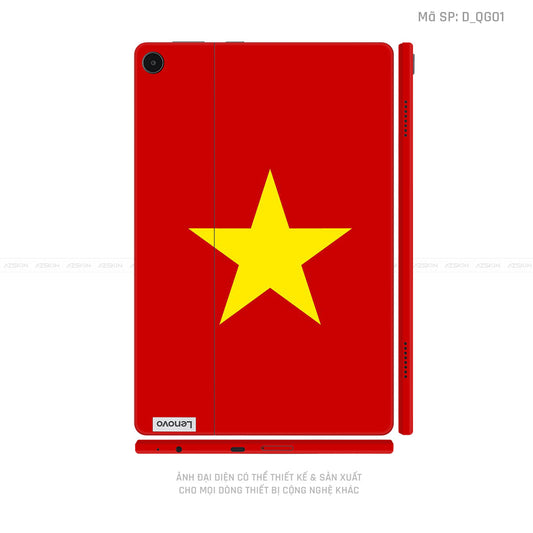 Dán Skin Máy Tính Bảng Lenovo Pad Series Hình Quốc Kì | D_QG01