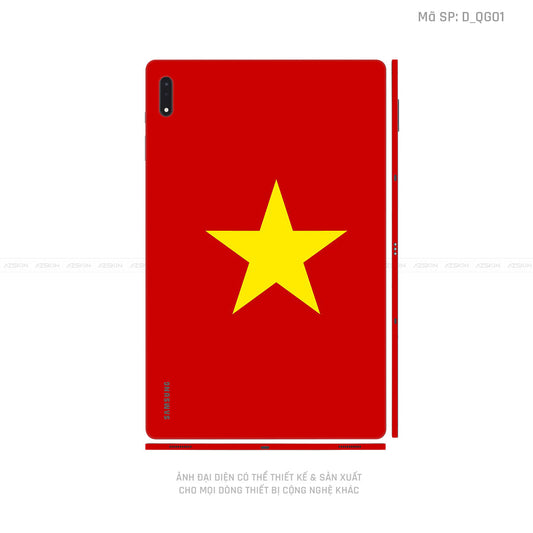 Dán Skin Galaxy Tab S7 Series Hình Cờ Việt Nam | D_QG01