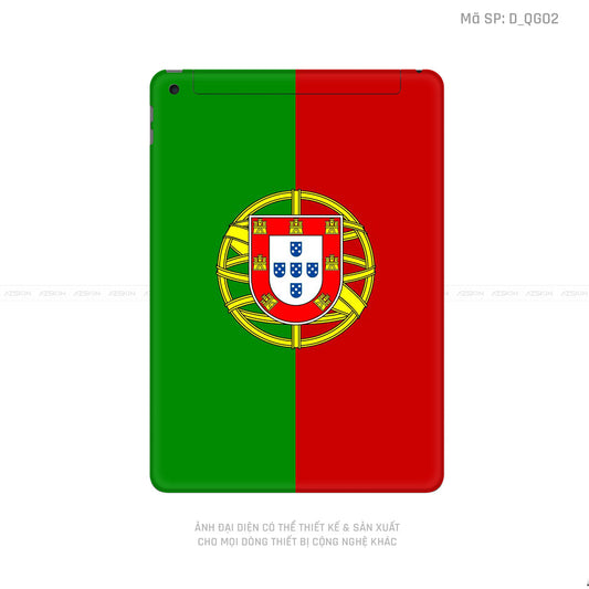 Dán Skin IPad Gen Hình Cờ Bồ Đào Nha | D_QG02