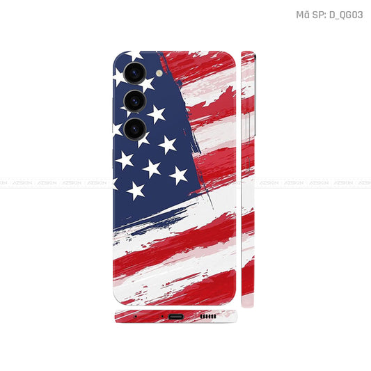 Dán Skin Galaxy S23 Series Hình Cờ Mỹ | D_QG03