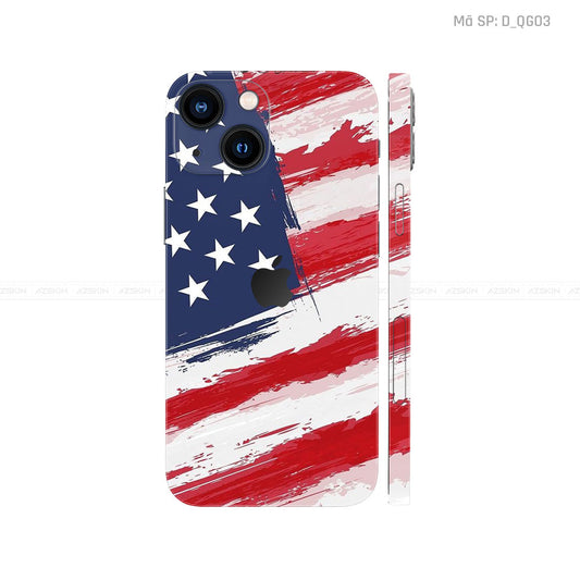 Dán Skin IPhone 14 Series Hình Quốc Gia Mỹ | D_QG03