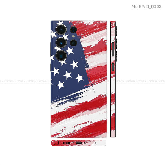 Dán Skin Galaxy S23 Series Hình Cờ Mỹ | D_QG03