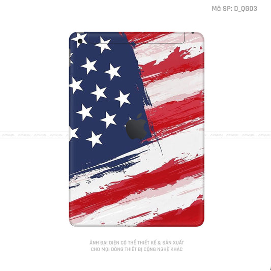 Dán Skin IPad Gen Hình Cờ Mỹ | D_QG03