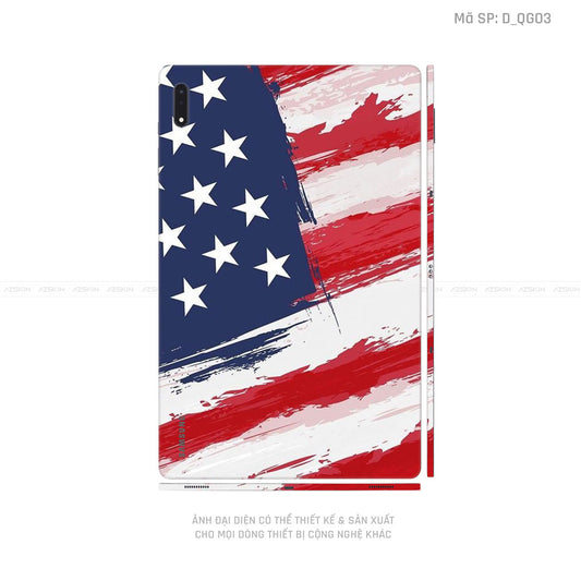 Dán Skin Galaxy Tab S7 Series Hình Cờ Mỹ | D_QG03