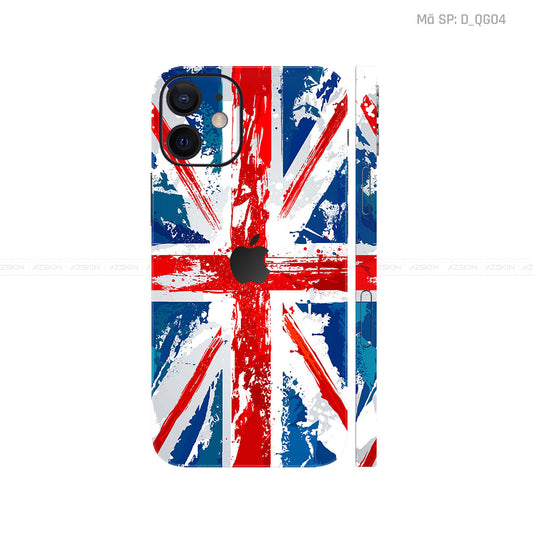 Dán Skin IPhone 12 Series Hình Cờ Anh | D_QG04