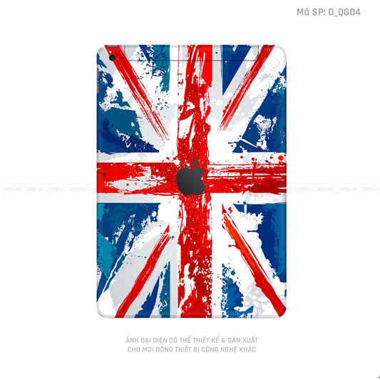 Dán Skin IPad Gen Hình Cờ Anh | D_QG04