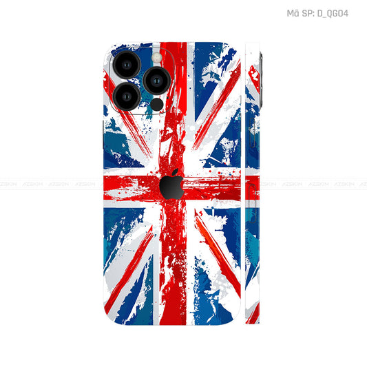 Dán Skin IPhone 12 Series Hình Cờ Anh | D_QG04