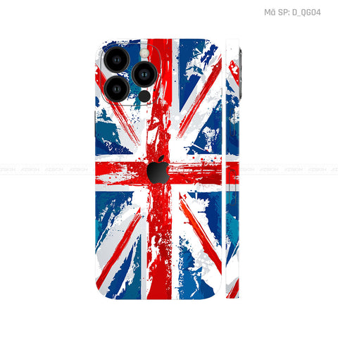 Dán Skin IPhone 12 Series Hình Cờ Anh | D_QG04