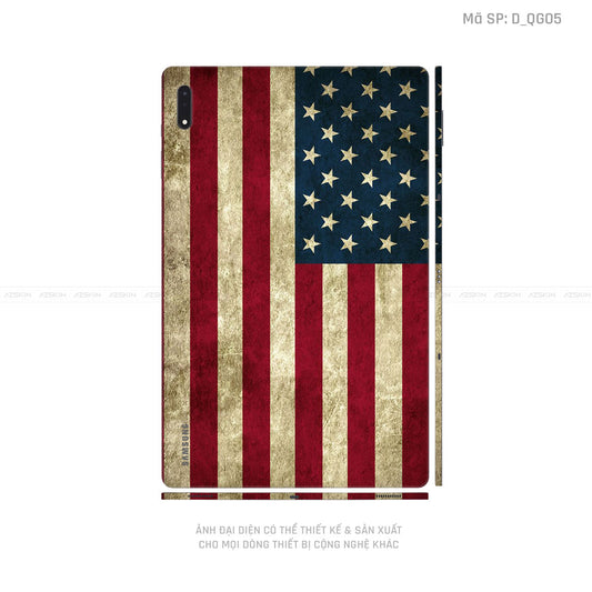 Dán Skin Galaxy Tab S7 Series Hình Cờ Mỹ | D_QG05