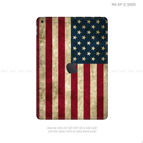 Dán Skin IPad Gen Hình Cờ Mỹ | D_QG05