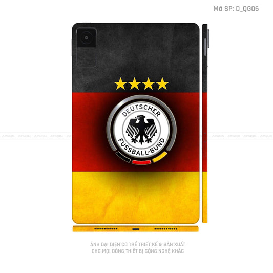 Dán Skin Máy Tính Bảng Xiaomi Mipad Hình Cở Đức | D_QG06