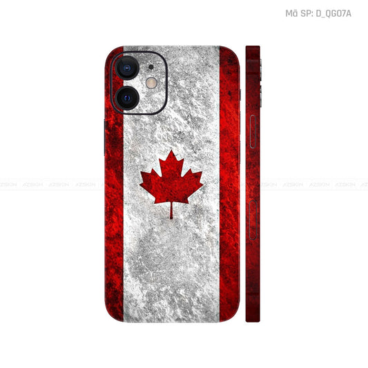 Dán Skin IPhone 12 Series Hình Cờ Canada | D_QG07A