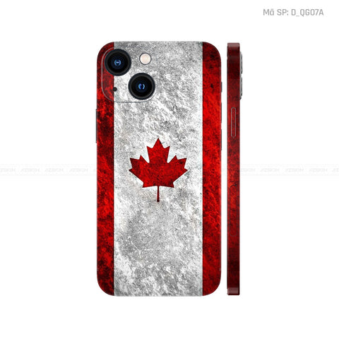 Dán Skin IPhone 13 Series Hình Cờ Canada | D_QG07A