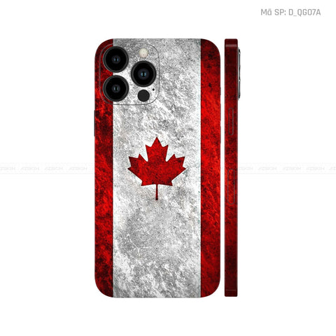 Dán Skin IPhone 13 Series Hình Cờ Canada | D_QG07A