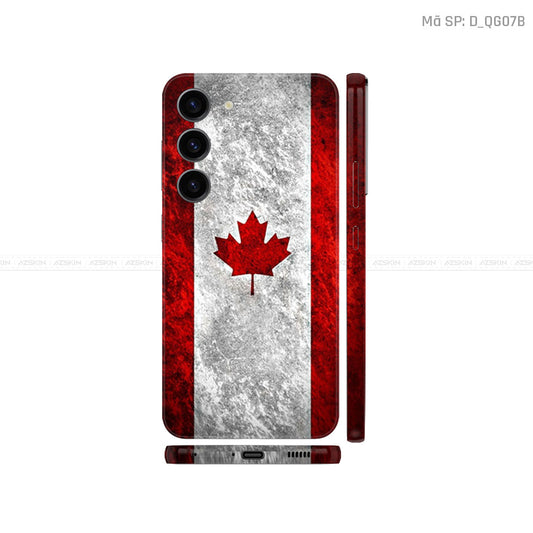 Dán Skin Galaxy S23 Series Hình Cờ Canada | D_QG07B
