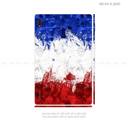 Dán Skin Galaxy Tab S8 Series Hình Cờ Pháp | D_QG07