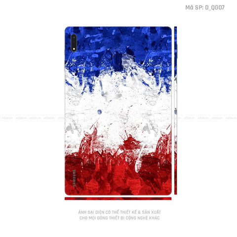 Dán Skin Galaxy Tab S8 Series Hình Cờ Pháp | D_QG07