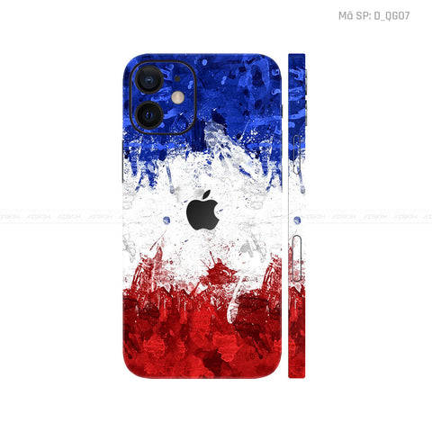 Dán Skin IPhone 12 Series Hình Cờ Pháp | D_QG07