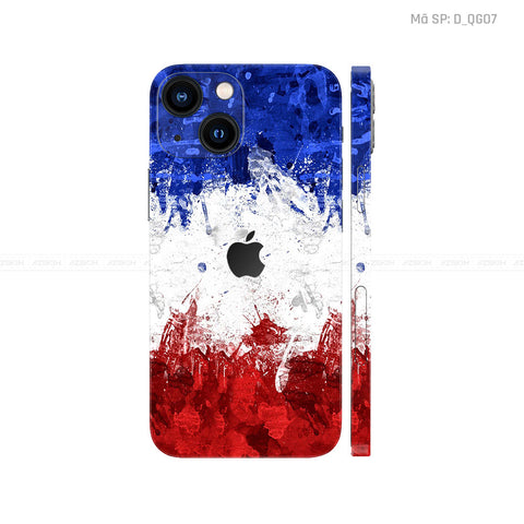 Dán Skin IPhone 13 Series Hình Cờ Pháp | D_QG07