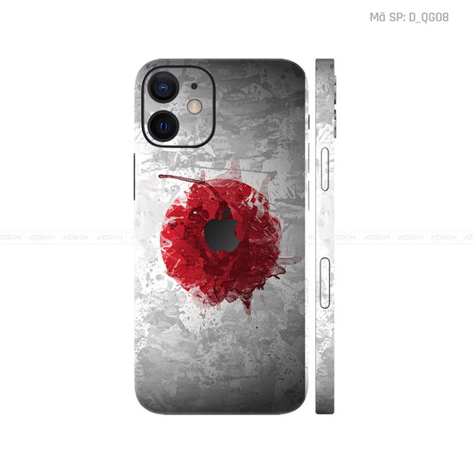 Dán Skin IPhone 12 Series Hình Cờ Nhật Bản | D_QG08