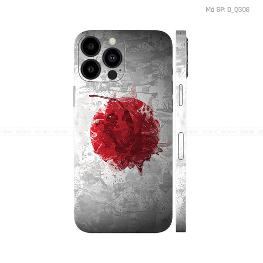 Dán Skin IPhone 12 Series Hình Cờ Nhật Bản | D_QG08