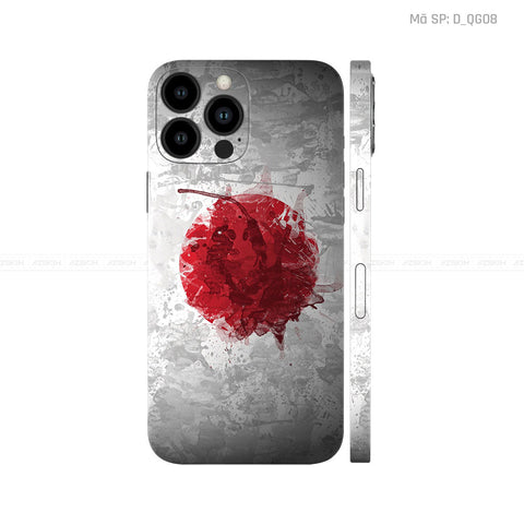 Dán Skin IPhone 12 Series Hình Cờ Nhật Bản | D_QG08