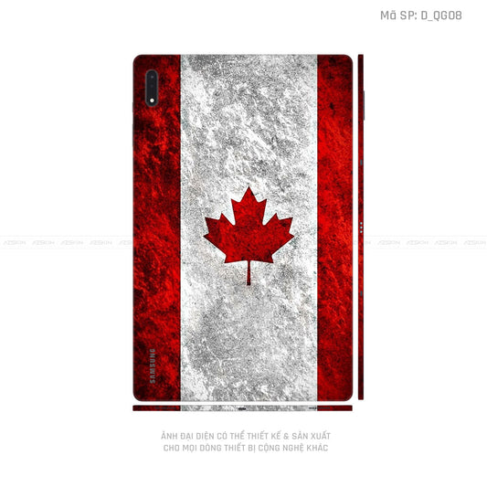 Dán Skin Galaxy Tab S8 Series Hình Cờ Canada | D_QG08