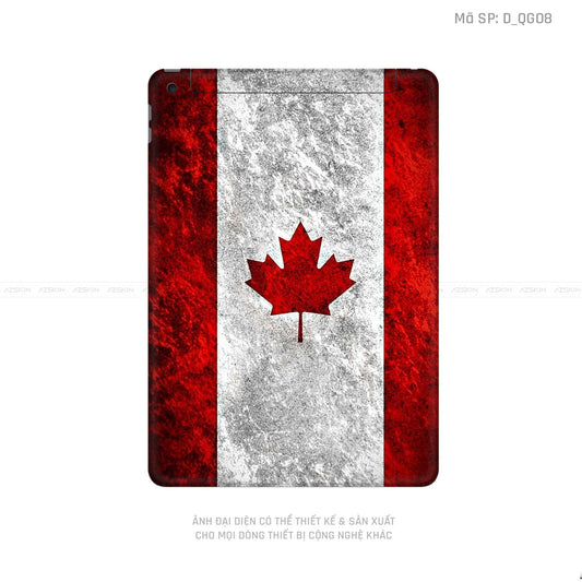 Dán Skin IPad Gen Hình Cờ Canada | D_QG08