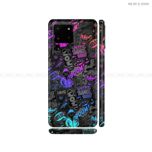 Dán Skin Galaxy S20 Series Hình Sticker | D_STK01