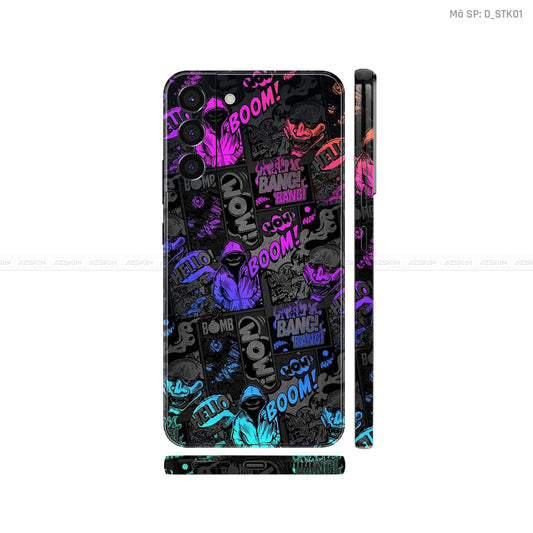 Dán Skin Galaxy S22 Series Hình Sticker | D_STK01