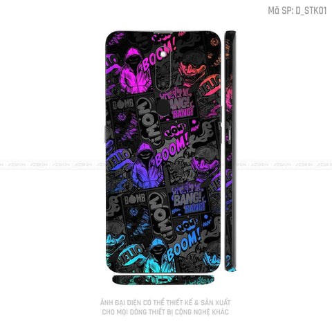 Miếng Dán Skin Điện Thoại OPPO F Series Hình Sticker | D_STK01