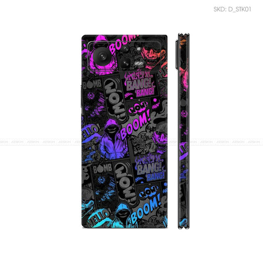 Dán Skin Điện Thoại Xiaomi Mix Fold Series Hình Sticker | D_STK01