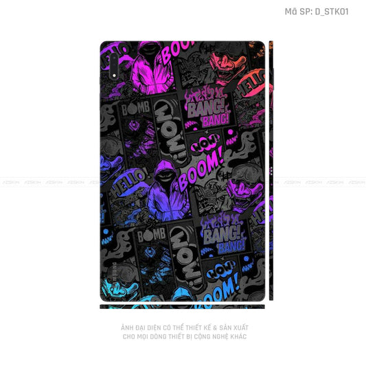 Dán Skin Galaxy Tab S8 Series Hình Sticker | D_STK01