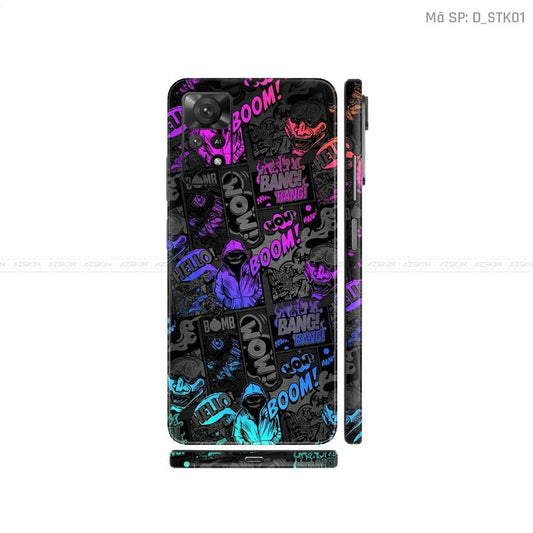 Dán Skin Xiaomi Redmi Note 11 Series Hình Sticker | D_STK01