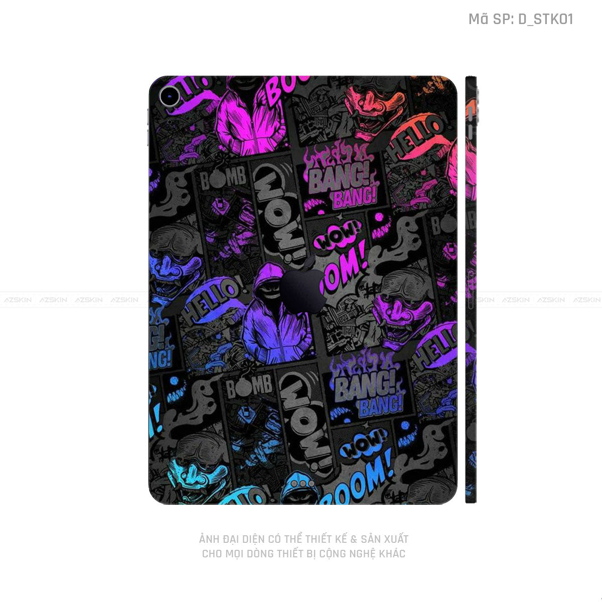 Ipad Mini Back Sticker Layout Dán Skin IPad Mini Series Hình Sticker | D_STK01 – AZSKIN.VN