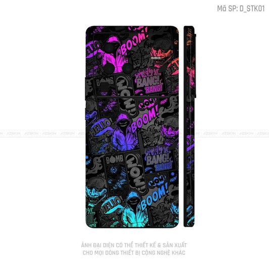 Dán Skin Vivo X Series Hình Sticker | D_STK01