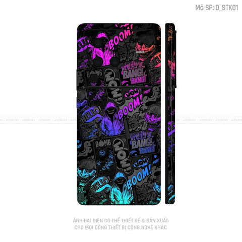 Dán Skin Vivo X Series Hình Sticker | D_STK01