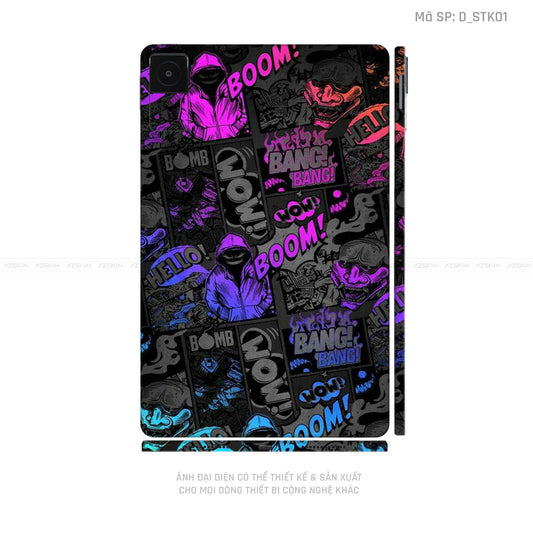 Dán Skin Máy Tính Bảng Xiaomi Mipad Hình Sticker | D_STK01