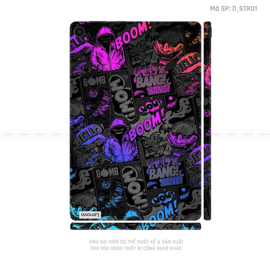 Dán Skin Máy Tính Bảng Lenovo Pad Series Hình Sticker | D_STK01