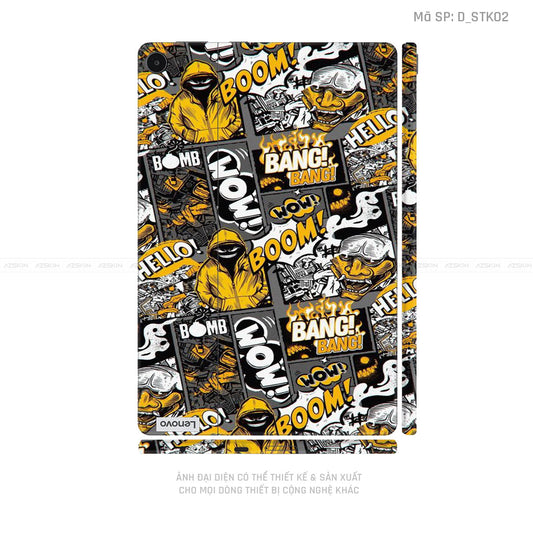 Dán Skin Máy Tính Bảng Lenovo Pad Series Hình Sticker | D_STK02